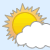 It is forcast to be Chance of a Thunderstorm at 11:00 PM PDT on April 24, 2013